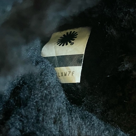 UGG Women’s Classic UGG Gem Mini Black Suede Boots - Picture 9 of 10